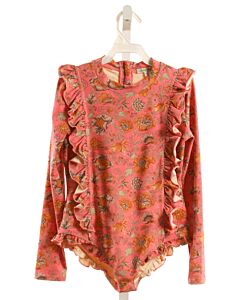 LOUISE MISHA  HOT PINK  FLORAL  1-PIECE SWIMSUIT