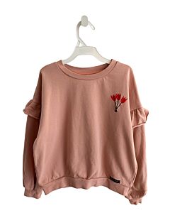 A MONDAY ORANGE PULLOVER WITH RUFFLE