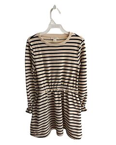 CREWCUTS CREAM STRIPED KNIT DRESS