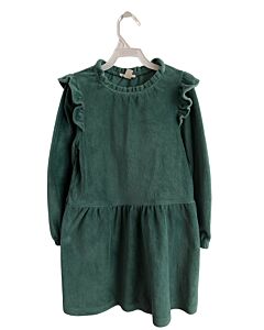 CREWCUTS  GREEN CORDUROY   DRESS WITH RUFFLE