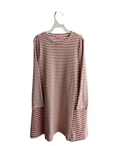BISBY BY LITTLE ENGLISH  PINK  STRIPED  KNIT DRESS