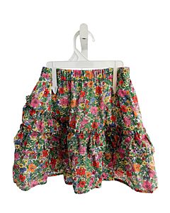 CREWCUTS  GREEN  FLORAL  SKIRT WITH RUFFLE