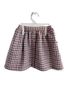 MAISON ME  PURPLE FLANNEL PLAID  SKIRT