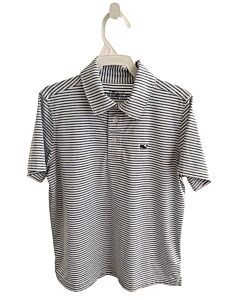 VINEYARD VINES  BLUE  STRIPED  KNIT SS SHIRT