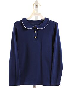 CPC  ROYAL BLUE    KNIT LS SHIRT WITH RIC RAC