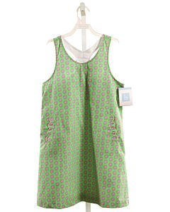 BELLA BLISS  KELLY GREEN  FLORAL  DRESS