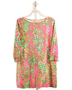 LILLY PULITZER LIME GREEN FLORAL KNIT DRESS