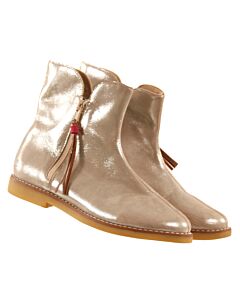 ELEPHANTITO GOLD BOOTS *THIS ITEM IS GENTLY USED WITH MINOR SIGNS OF WEAR (MINOR SCUFFING) *GUC SIZE CHILD 3