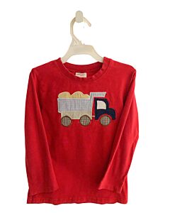 STITCHY FISH  RED    KNIT LS SHIRT