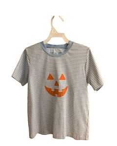 SERENDIPITY  BLUE  STRIPED  KNIT SS SHIRT