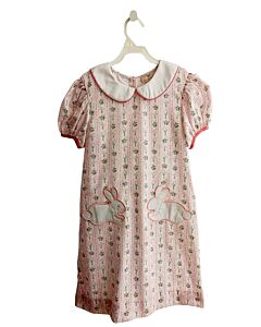 SMOCKINGBIRD  PINK  FLORAL APPLIQUED DRESS