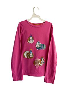 MINI BODEN  HOT PINK   APPLIQUED KNIT LS SHIRT