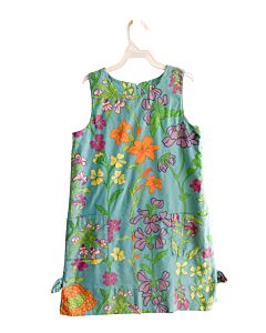 LILLY PULITZER  AQUA  FLORAL  DRESS
