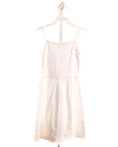 HANNA ANDERSSON  WHITE KNIT   DRESS WITH EYELET TRIM