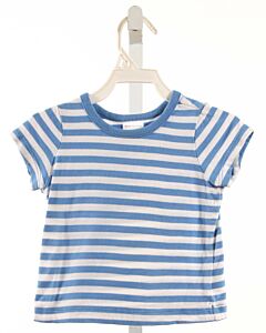 HANNA ANDERSSON  BLUE  STRIPED  KNIT SS SHIRT