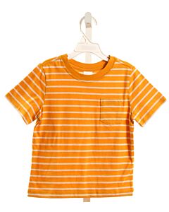HANNA ANDERSSON  ORANGE  STRIPED  KNIT SS SHIRT