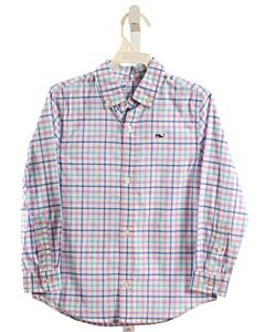 VINEYARD VINES  LAVENDER  PLAID  DRESS SHIRT