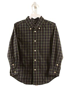 RALPH LAUREN  FOREST GREEN  PLAID  DRESS SHIRT