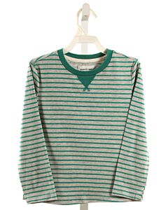 SAMMY + NAT  GREEN  STRIPED  KNIT LS SHIRT