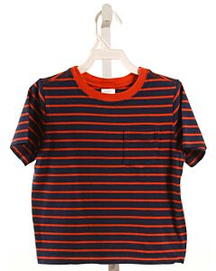 HANNA ANDERSSON  BLUE  STRIPED  KNIT SS SHIRT