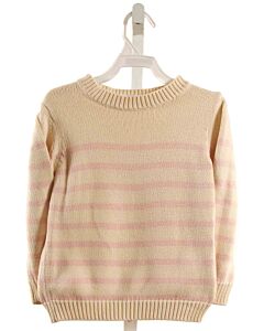 MINNOW  LT PINK  STRIPED  SWEATER