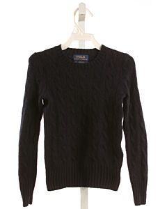 POLO BY RALPH LAUREN  NAVY CASHMERE   SWEATER