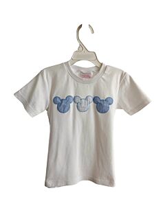 STITCHY FISH  WHITE   APPLIQUED KNIT SS SHIRT