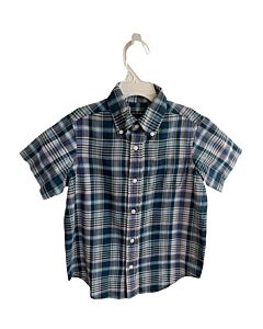 BROOKS BROTHERS  NAVY  PLAID  DRESS SHIRT