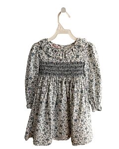 CONFITURE  LT BLUE  FLORAL SMOCKED DRESS