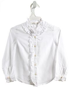 CREWCUTS  WHITE    DRESS SHIRT WITH RUFFLE