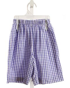 SOUTHERN SUNSHINE KIDS  BLUE  GINGHAM  SHORTS