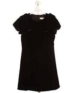 BONPOINT  BLACK VELVET   PARTY DRESS WITH RUFFLE
