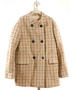 BONPOINT  IVORY WOOL WINDOWPANE  DRESSY OUTERWEAR