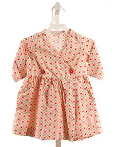 SMILING BUTTON  PINK  POLKA DOT  DRESS