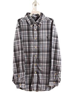 RALPH LAUREN  LT BLUE  PLAID  DRESS SHIRT