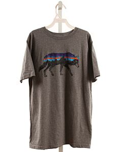 PATAGONIA  GRAY   PRINTED DESIGN T-SHIRT