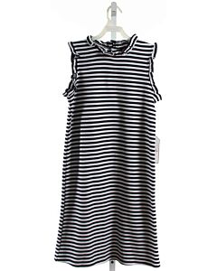 CPC  BLACK PIQUE STRIPED  KNIT DRESS