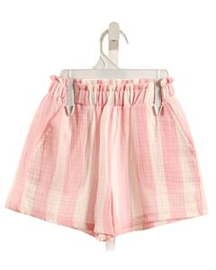 MIKI MIETTE  LT PINK  STRIPED  SHORTS
