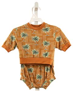 MIKI MIETTE  BROWN  PRINT  2-PIECE OUTFIT