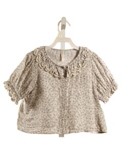 RYLEE & CRU BLUE FLORAL SHIRT-SS