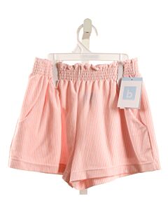 BELLA BLISS  LT PINK  STRIPED  SHORTS