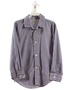 CLASS CLUB  NAVY  GINGHAM  DRESS SHIRT