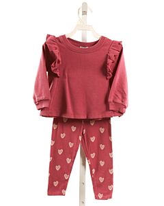 SPLENDID  PURPLE    2-PIECE OUTFIT WITH RUFFLE