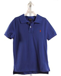 POLO BY RALPH LAUREN  BLUE PIQUE   KNIT SS SHIRT