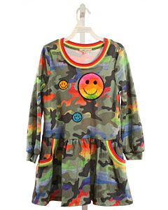 SARA SARA  MULTI-COLOR KNIT  PRINTED DESIGN DRESS