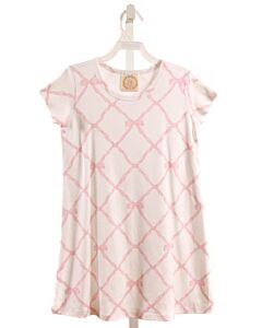 THE BEAUFORT BONNET COMPANY  PINK KNIT  PRINTED DESIGN KNIT DRESS