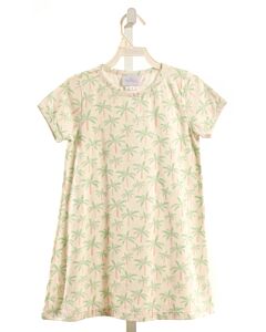 JAMES & LOTTIE  GREEN KNIT  PRINTED DESIGN KNIT DRESS