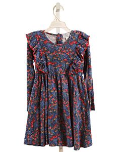 THE PROPER PEONY  BLUE KNIT FLORAL  KNIT DRESS