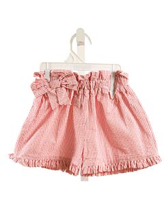 LITTLE ENGLISH  RED SEERSUCKER STRIPED  SHORTS