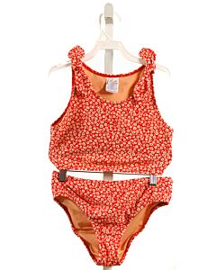 CREWCUTS  RED  FLORAL  2-PIECE SWIMSUIT